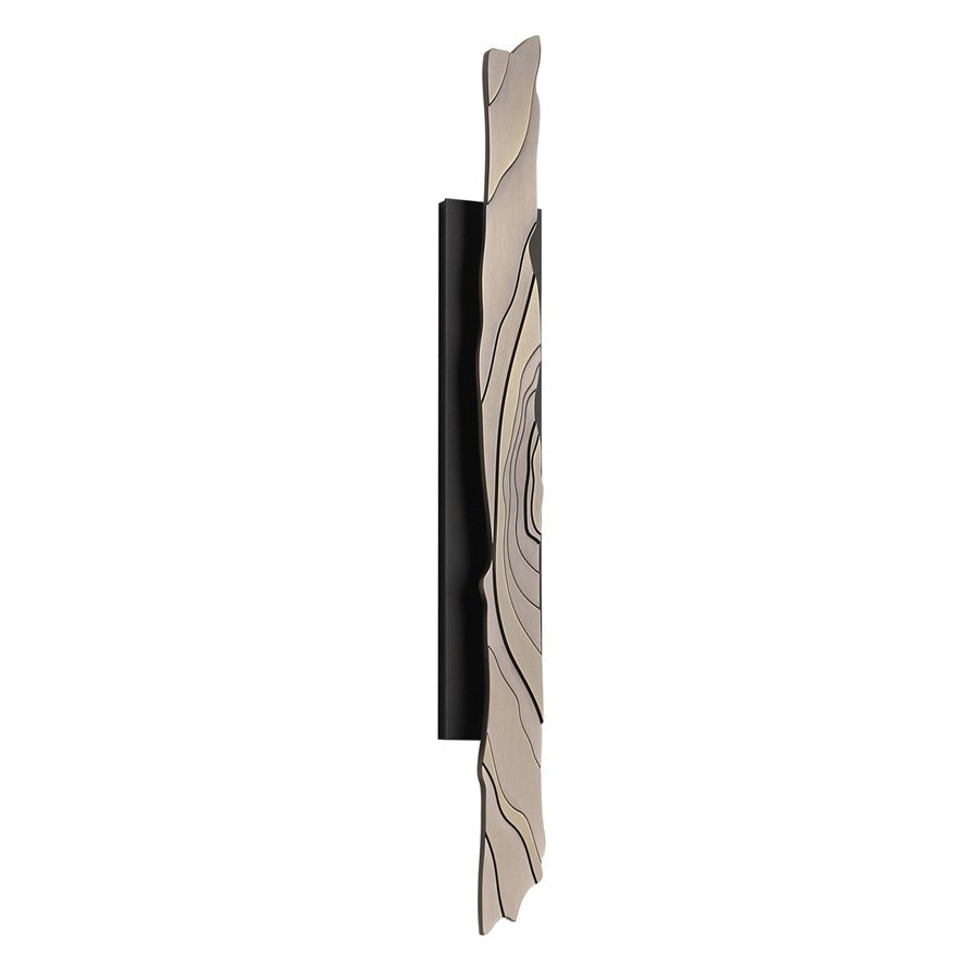 Avenue Outdoor 40"H LED Wall Sconce, Bronze/Faux Gold Woodgrain - AEAV10033-DBZ