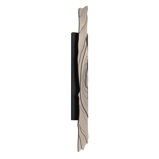 Avenue Outdoor 40"H LED Wall Sconce, Bronze/Faux Gold Woodgrain - AEAV10033-DBZ