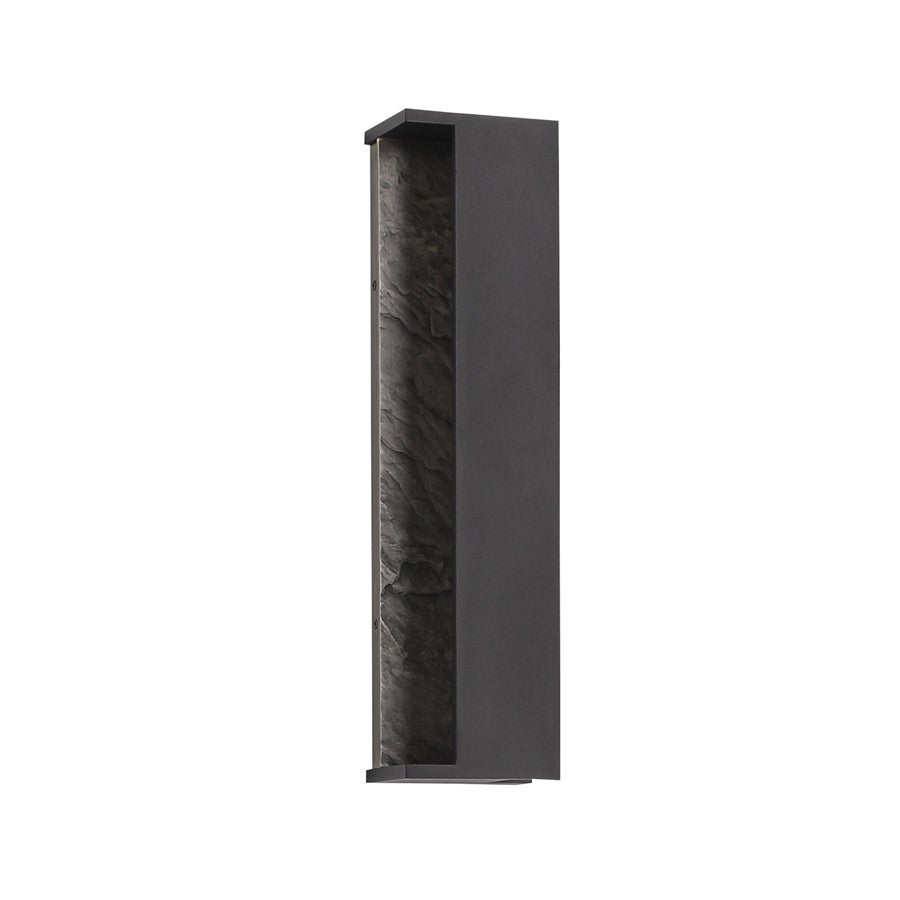 Avenue Outdoor 19"H Open Side LED Wall Sconce, Bronze/Grey - AEAV10041-DBZ