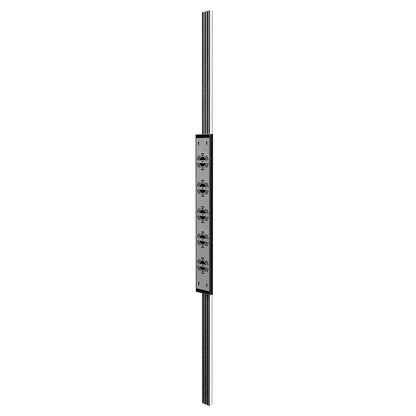 Avenue Lighting Avenue Outdoor 88in LED Sconce | Modern Black Aluminum and Acrylic | Exterior Walls & Covered Patios | Model AV2188-BLK