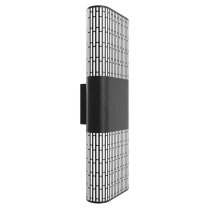 Avenue Lighting Avenue Outdoor 18in 1-Light Wall Sconce | Modern Matte Black and Clear Acrylic | Outdoor Entryway & Porch | Model AV2318-BLK