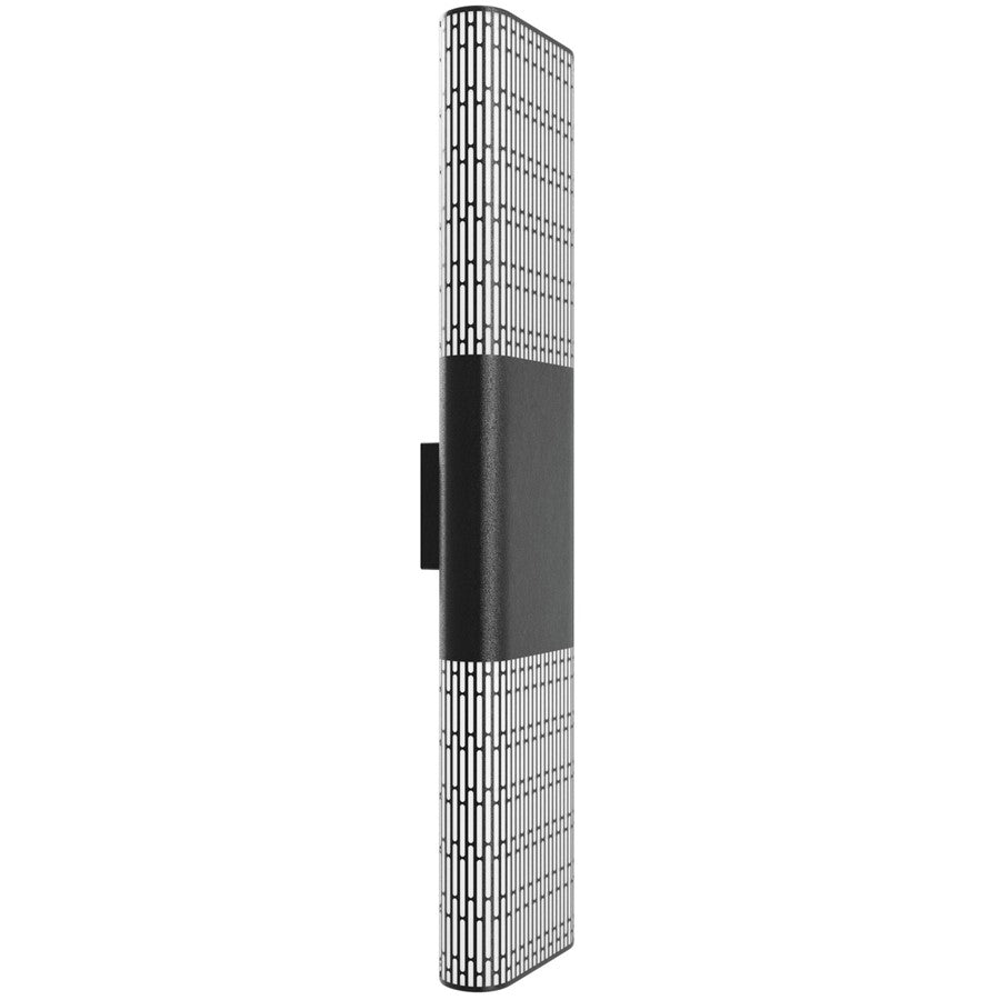 Avenue Lighting Avenue Outdoor 36in 1-Light Wall Sconce | Modern Matte Black and Clear Acrylic | Outdoor Entryway & Porch | Model AV2336-BLK
