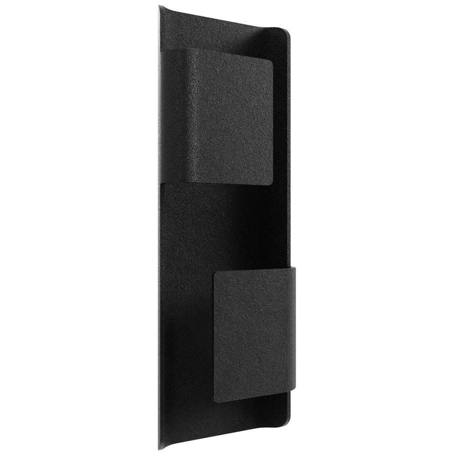 Avenue Lighting Avenue Outdoor 18in 1-Light Wall Sconce | Modern Matte Black and Clear Acrylic | Outdoor Entryway & Porch | Model AV2418-BLK