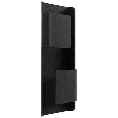 Avenue Lighting Avenue Outdoor 18in 1-Light Wall Sconce | Modern Matte Black and Clear Acrylic | Outdoor Entryway & Porch | Model AV2418-BLK