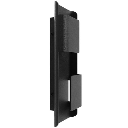 Avenue Lighting Avenue Outdoor 18in 1-Light Wall Sconce | Modern Matte Black and Clear Acrylic | Outdoor Entryway & Porch | Model AV2418-BLK