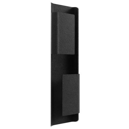 Avenue Lighting Avenue Outdoor 24in 1-Light Wall Sconce | Modern Matte Black and Clear Acrylic | Outdoor Entryway & Porch | Model AV2424-BLK