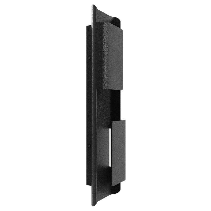 Avenue Lighting Avenue Outdoor 24in 1-Light Wall Sconce | Modern Matte Black and Clear Acrylic | Outdoor Entryway & Porch | Model AV2424-BLK