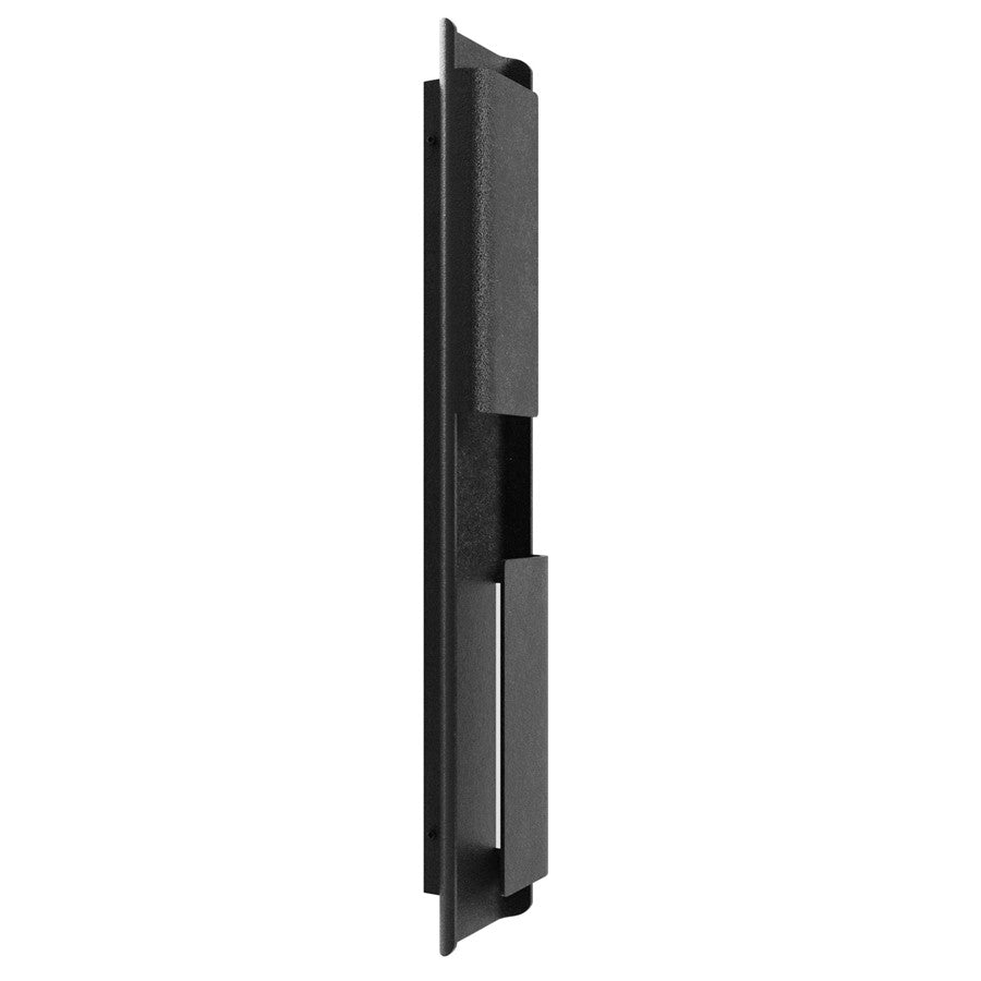 Avenue Lighting Avenue Outdoor 36in LED Wall Sconce | Modern Grid Black Aluminum | Entryway & Patio | 6 x 3 x 36 in | Model AV2436-BLK