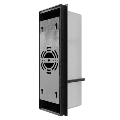 Avenue Lighting Avenue Outdoor 18in LED Wall Sconce | Modern Curved Geo Black Aluminum | Entryway & Patio | 6 x 4 x 18 in | Model AV2618-BLK