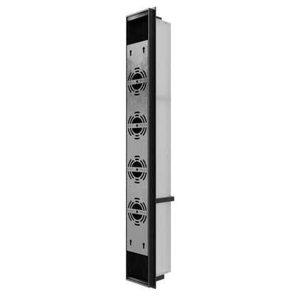 Avenue Lighting Avenue Outdoor 36in LED Wall Sconce | Modern Curved Geo Black Aluminum | Entryway & Patio | 6 x 4 x 36 in | Model AV2636-BLK