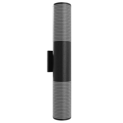Avenue Lighting Avenue Outdoor 24in 1-Light Cylindrical Sconce | Modern Matte Black Aluminum and Acrylic | Outdoor Wall Light | Model AV2724-BLK