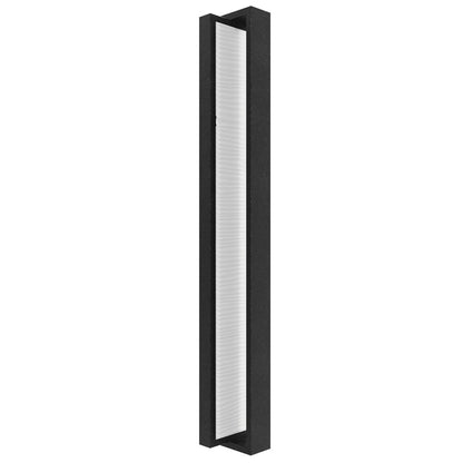 Avenue Lighting Avenue Outdoor 24in 1-Light Rectangular Sconce | Modern Black Aluminum and Acrylic | Covered Patio & Entryway | Model AV2924-BLK