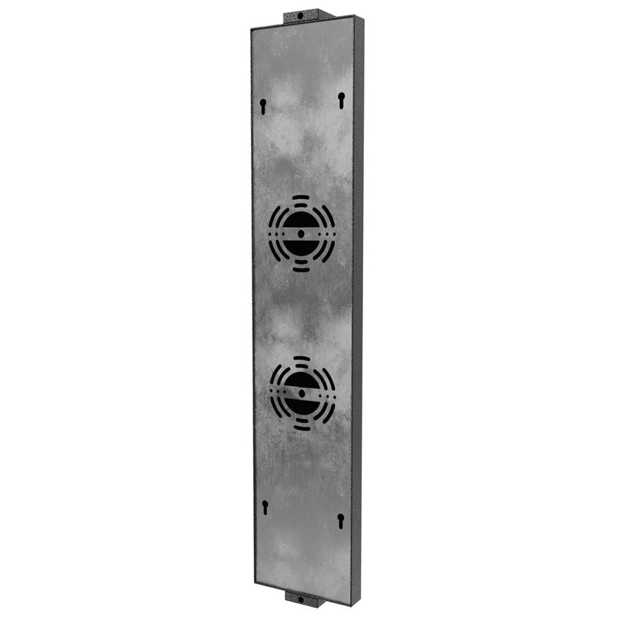 Avenue Lighting Avenue Outdoor 24in 1-Light Rectangular Sconce | Modern Black Aluminum and Acrylic | Covered Patio & Entryway | Model AV2924-BLK