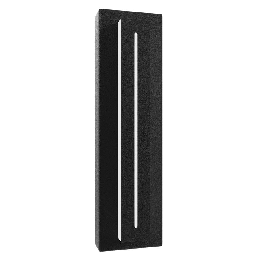 Avenue Avenue Outdoor 18in 1-Light LED Sconce | Modern Black Aluminum | Outdoor Wall Light | 5 x 3 x 18 in | Model AV3218-BLK