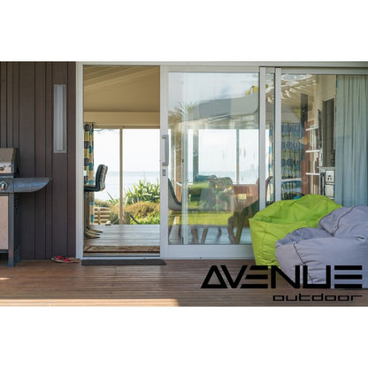 Avenue Avenue Outdoor 28in 1-Light LED Sconce | Modern Silver Aluminum | Outdoor Wall Light | 5 x 3 x 28 in | Model AV3228-SLV