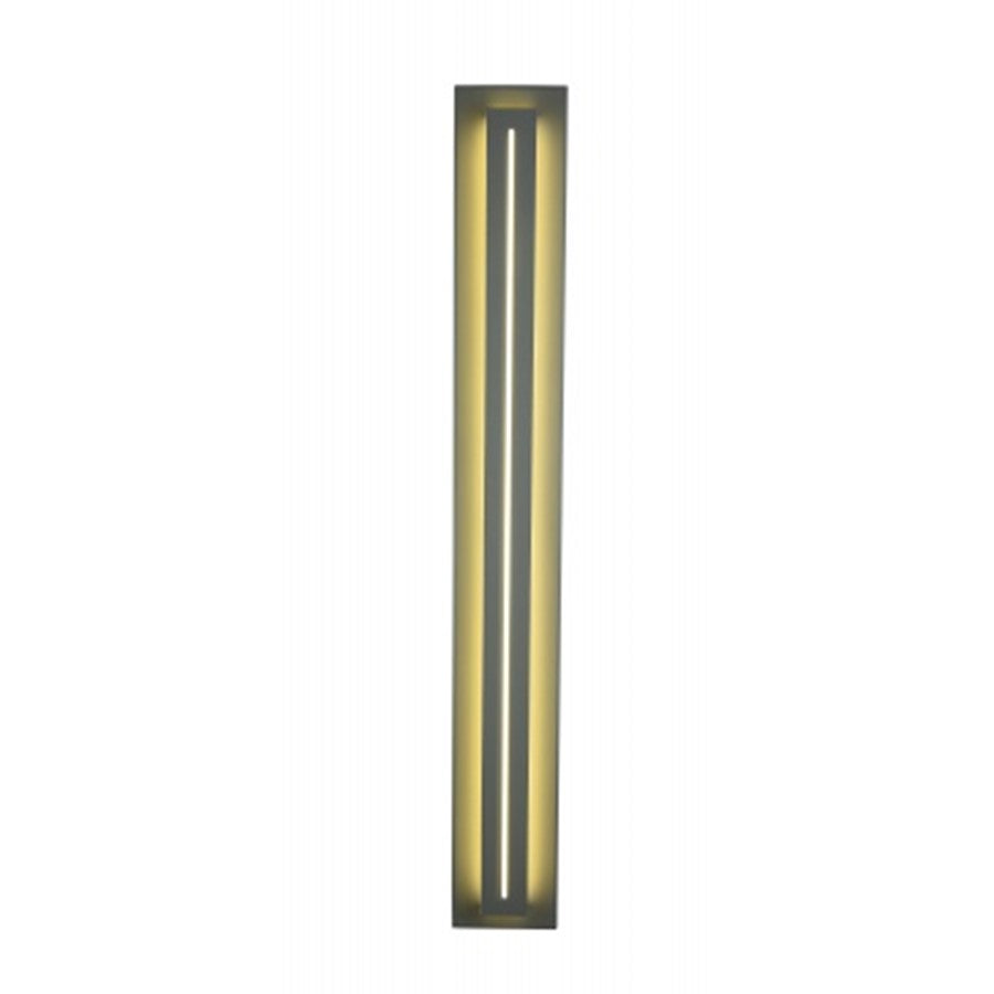 Avenue Lighting Avenue Outdoor 38in LED Outdoor Sconce | Modern Silver Aluminum | Porch & Garage Wall Light | 900 Lumens, 3000K | Model AV3238-SLV