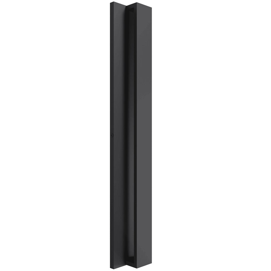 Avenue Lighting Avenue Outdoor 16in 1-Light LED Wall Sconce | Modern Matte Black Aluminum | Entryway & Covered Patio | Model AV4916-BK-5CCT