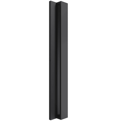 Avenue Lighting Avenue Outdoor 16in 1-Light LED Wall Sconce | Modern Matte Black Aluminum | Entryway & Covered Patio | Model AV4916-BK-5CCT