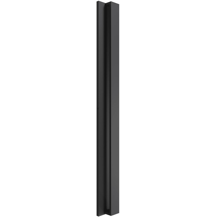 Avenue Lighting Avenue Outdoor 24in 1-Light LED Wall Sconce | Modern Matte Black Aluminum | Entryway & Covered Patio | Model AV4924-BK-5CCT