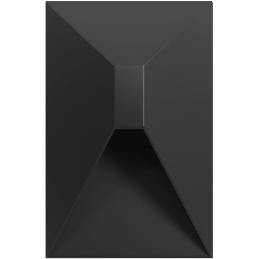 Avenue Lighting Outdoor 8in 1-Light LED Wall Sconce | Modern Matte Black Aluminum | Entryway & Patio | 3 x 5 x 8 in | Model AV5008-BK-5CCT