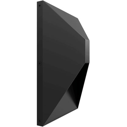 Avenue Lighting Outdoor 8in 1-Light LED Wall Sconce | Modern Matte Black Aluminum | Entryway & Patio | 3 x 5 x 8 in | Model AV5008-BK-5CCT