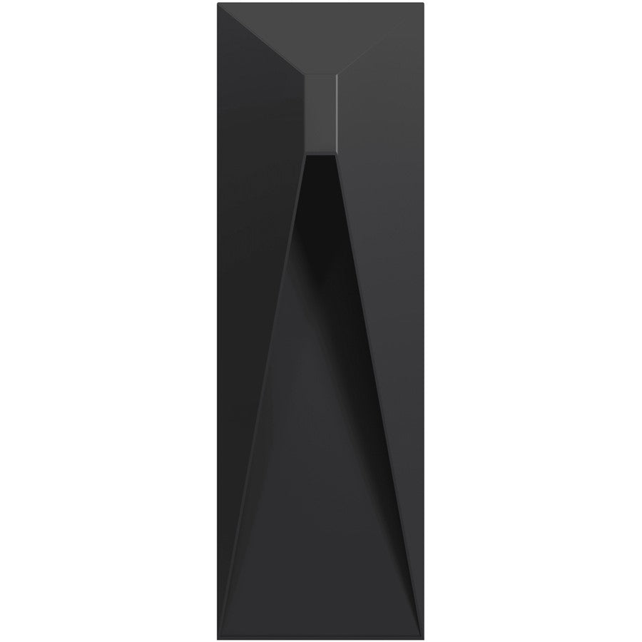 Avenue Lighting Outdoor 14in 1-Light LED Wall Sconce | Modern Matte Black Aluminum | Entryway & Patio | 3 x 5 x 14 in | Model AV5014-BK-5CCT