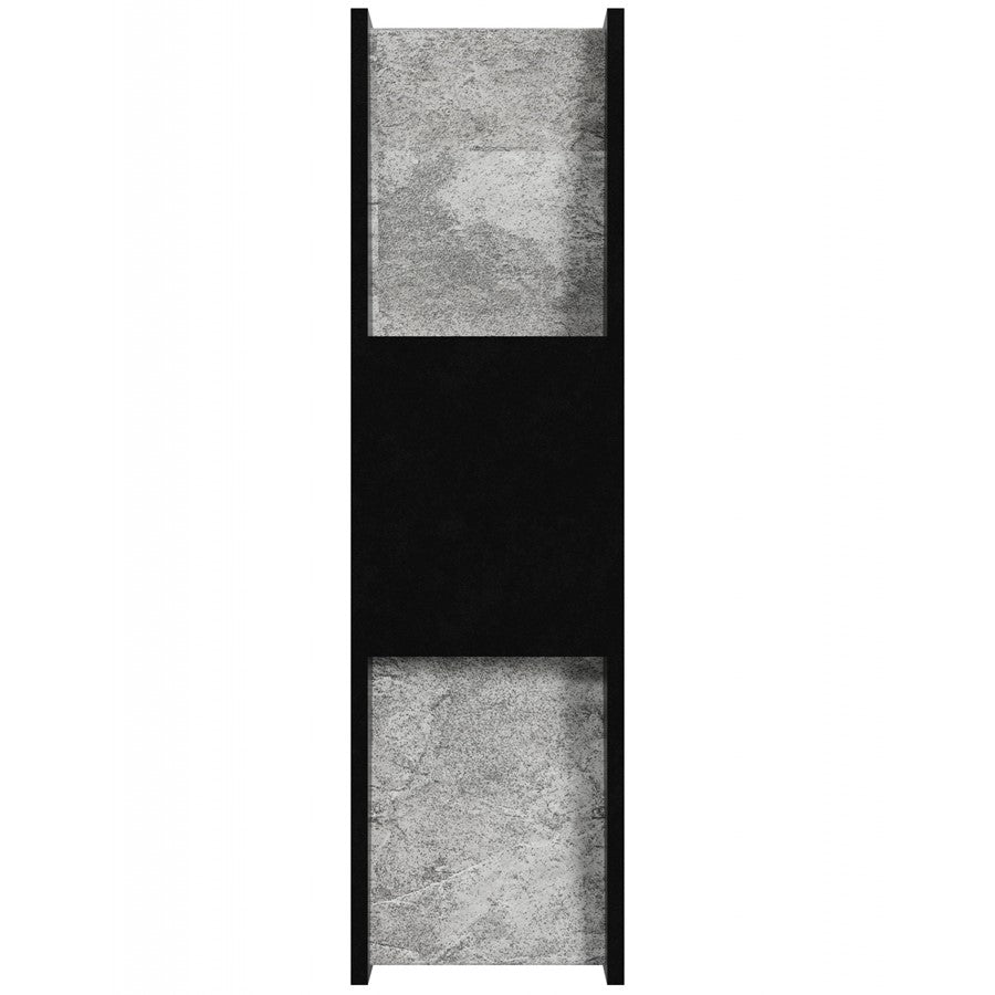 Avenue Outdoor 18"H/5"L LED Wall Sconce, Black Natural Stone - AEAV5618-BLK