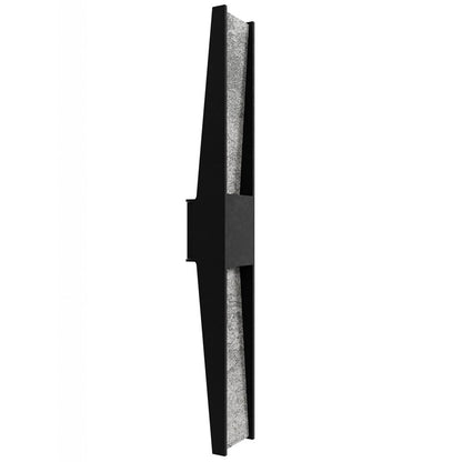 Avenue Lighting Outdoor 36"H Sconce, Black Natural Stone