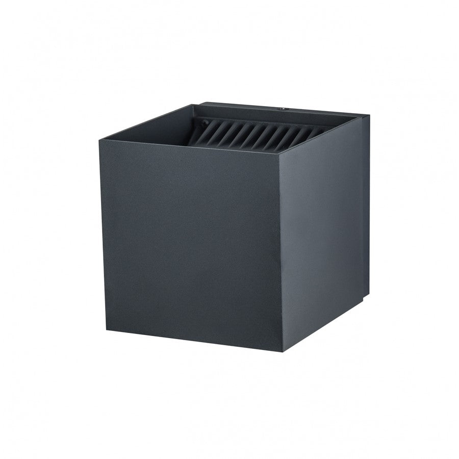 Avenue Lighting Avenue Outdoor 8in 1-Light Wall Sconce | Modern Black Aluminum | Outdoor & Indoor Ambient | 5 x 5 x 8 in | Model AV9887-BLK