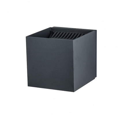 Avenue Lighting Avenue Outdoor 8in 1-Light Wall Sconce | Modern Black Aluminum | Outdoor & Indoor Ambient | 5 x 5 x 8 in | Model AV9887-BLK