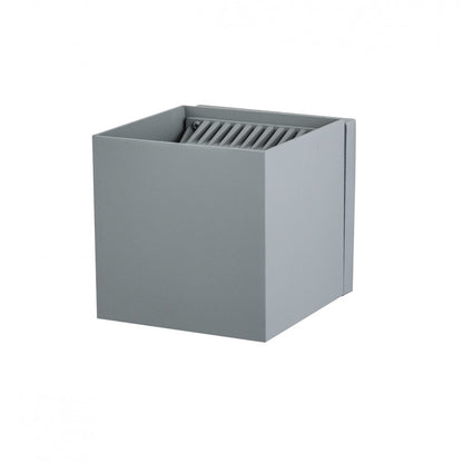 Avenue Lighting Avenue Outdoor 8in 1-Light Wall Sconce | Modern Silver Aluminum | Outdoor & Indoor Ambient | 5 x 5 x 8 in | Model AV9887-SLV