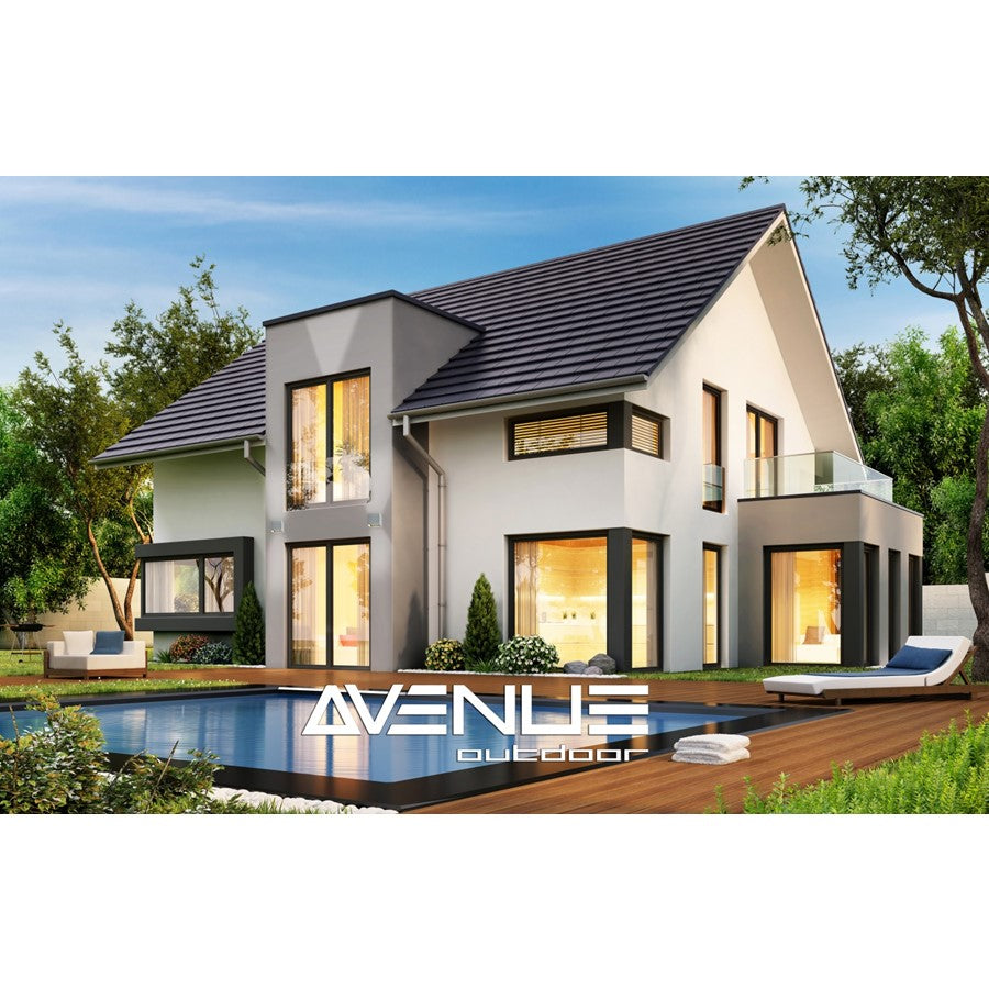 Avenue Lighting Avenue Outdoor 8in 1-Light Wall Sconce | Modern Silver Aluminum | Outdoor & Indoor Ambient | 5 x 5 x 8 in | Model AV9887-SLV
