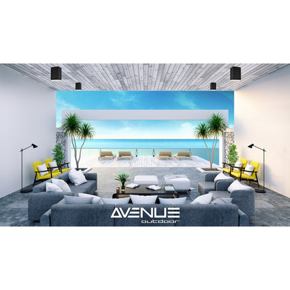 Avenue Lighting Avenue Outdoor 8in 1-Light Wall Sconce | Modern Black Aluminum & Acrylic | Outdoor & Indoor Ambient | 5 x 5 x 8 in | Model AV9888-BLK