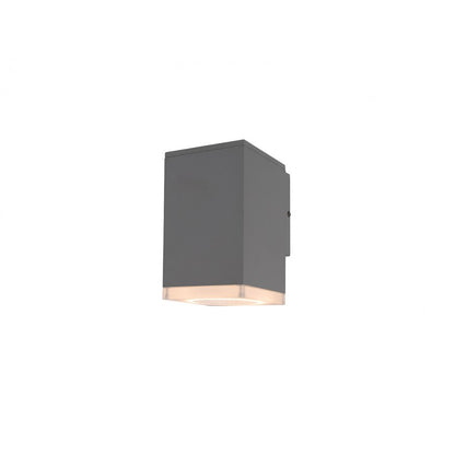 Avenue Lighting Avenue Outdoor 8in 1-Light Outdoor Sconce | Modern Silver and Acrylic Panel | Porch & Garage | 5 x 5 x 8 in | Model AV9890-SLV