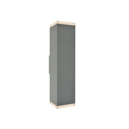 Avenue Lighting Avenue Outdoor 20in LED Wall Sconce | Modern Silver Aluminum and Acrylic | Outdoor Entryway & Porch | 5 x 5 x 20 in | Model AV9892-SLV