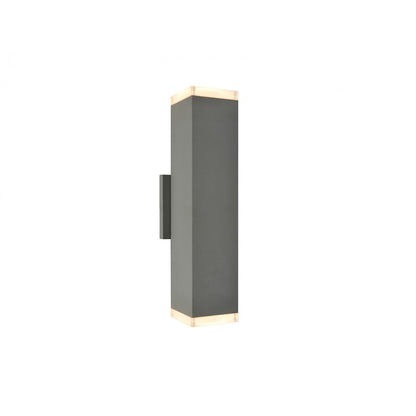 Avenue Lighting Avenue Outdoor 12in LED Wall Sconce | Modern Silver Aluminum and Acrylic | Outdoor Entryway & Porch | 4 x 4 x 12 in | Model AV9893-SLV