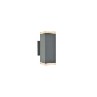Avenue Lighting Avenue Outdoor 10in 1-Light Outdoor Sconce | Modern Silver and Acrylic | Porch & Entryway | 4 x 4 x 10 in | Model AV9894-SLV