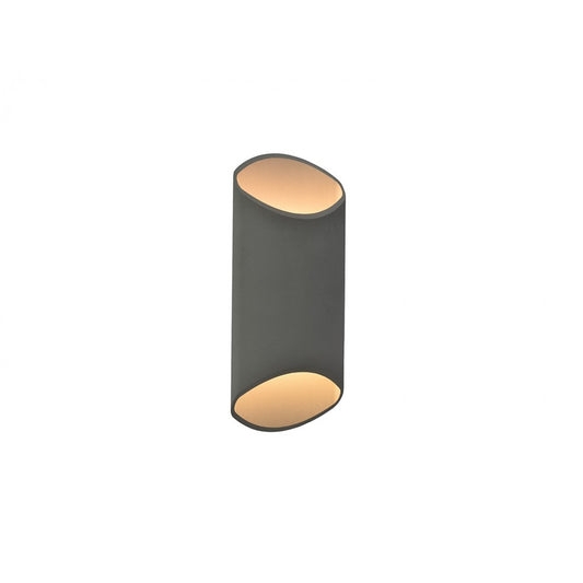 Avenue Lighting Avenue Outdoor 16in 1-Light Outdoor Sconce | Modern Silver Aluminum | Porch, Garage & Entryway | 3 x 7 x 16 in | Model AV9896-SLV
