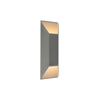 Avenue Lighting Avenue Outdoor 20in 1-Light LED Wall Sconce | Modern Silver Aluminum | Covered Patio & Entryway | 7 x 4 x 20 in | Model AV9898-SLV