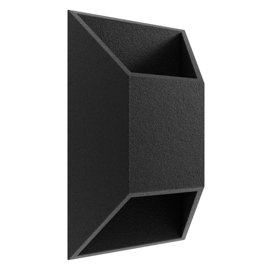 Avenue Lighting Avenue Outdoor 12in 1-Light LED Wall Sconce | Modern Black Aluminum | Covered Patio & Entryway | 7 x 4 x 12 in | Model AV9900-BLK