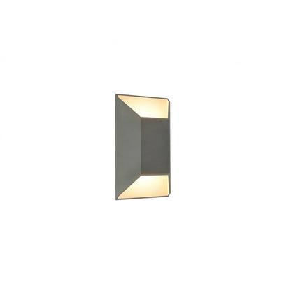 Avenue Lighting Avenue Outdoor 12in 1-Light Outdoor Sconce | Modern Silver Aluminum | Entryway & Patio | 4 x 7 x 12 in | Model AV9900-SLV