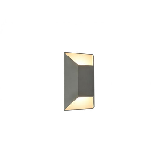 Avenue Lighting Avenue Outdoor 12in 1-Light Outdoor Sconce | Modern Silver Aluminum | Entryway & Patio | 4 x 7 x 12 in | Model AV9900-SLV