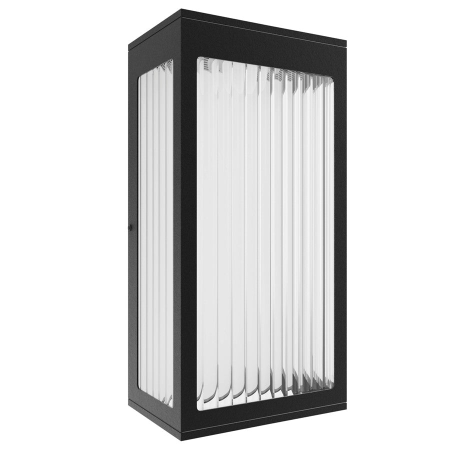Avenue Lighting Avenue Outdoor 12in 1-Light Outdoor Pendant | Modern Black Aluminum | Covered Patio & Entryway | 4 x 6 x 12 in | Model AV9901-BLK