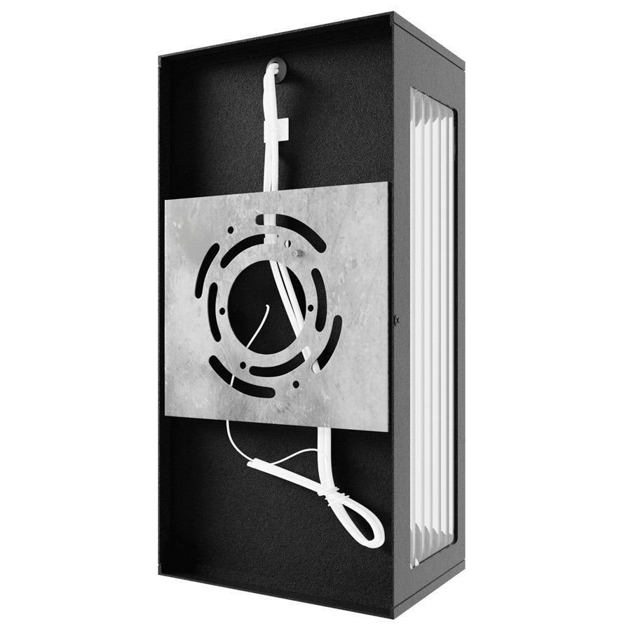Avenue Lighting Avenue Outdoor 12in 1-Light Outdoor Pendant | Modern Black Aluminum | Covered Patio & Entryway | 4 x 6 x 12 in | Model AV9901-BLK