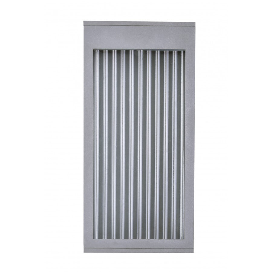 Avenue Lighting Avenue Outdoor 12in 1-Light Outdoor Pendant | Modern Silver Aluminum | Covered Patio & Entryway | 4 x 6 x 12 in | Model AV9901-SLV
