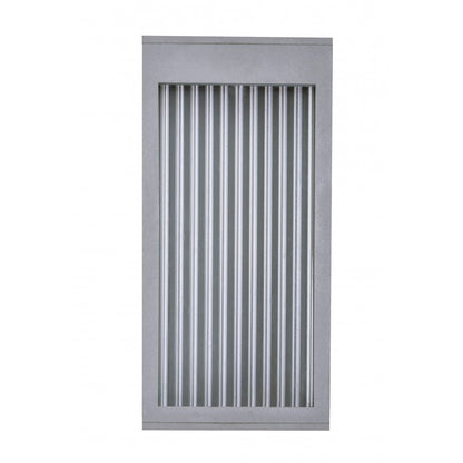 Avenue Lighting Avenue Outdoor 12in 1-Light Outdoor Pendant | Modern Silver Aluminum | Covered Patio & Entryway | 4 x 6 x 12 in | Model AV9901-SLV