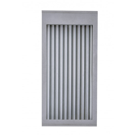 Avenue Lighting Avenue Outdoor 12in 1-Light Outdoor Pendant | Modern Silver Aluminum | Covered Patio & Entryway | 4 x 6 x 12 in | Model AV9901-SLV