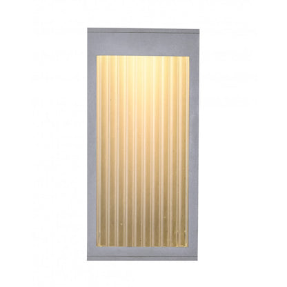 Avenue Lighting Avenue Outdoor 12in 1-Light Outdoor Pendant | Modern Silver Aluminum | Covered Patio & Entryway | 4 x 6 x 12 in | Model AV9901-SLV