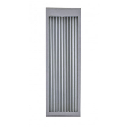 Avenue Lighting Avenue Outdoor 18in 1-Light Outdoor Sconce | Modern Silver Aluminum and Ribbed Glass | Entryway & Covered Patio | Model AV9902-SLV