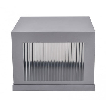 Avenue Lighting Avenue Outdoor 11in 1-Light Outdoor Sconce | Modern Silver Aluminum | Entryway & Covered Patio | 12 x 12 x 11 in | Model AV9904-SLV